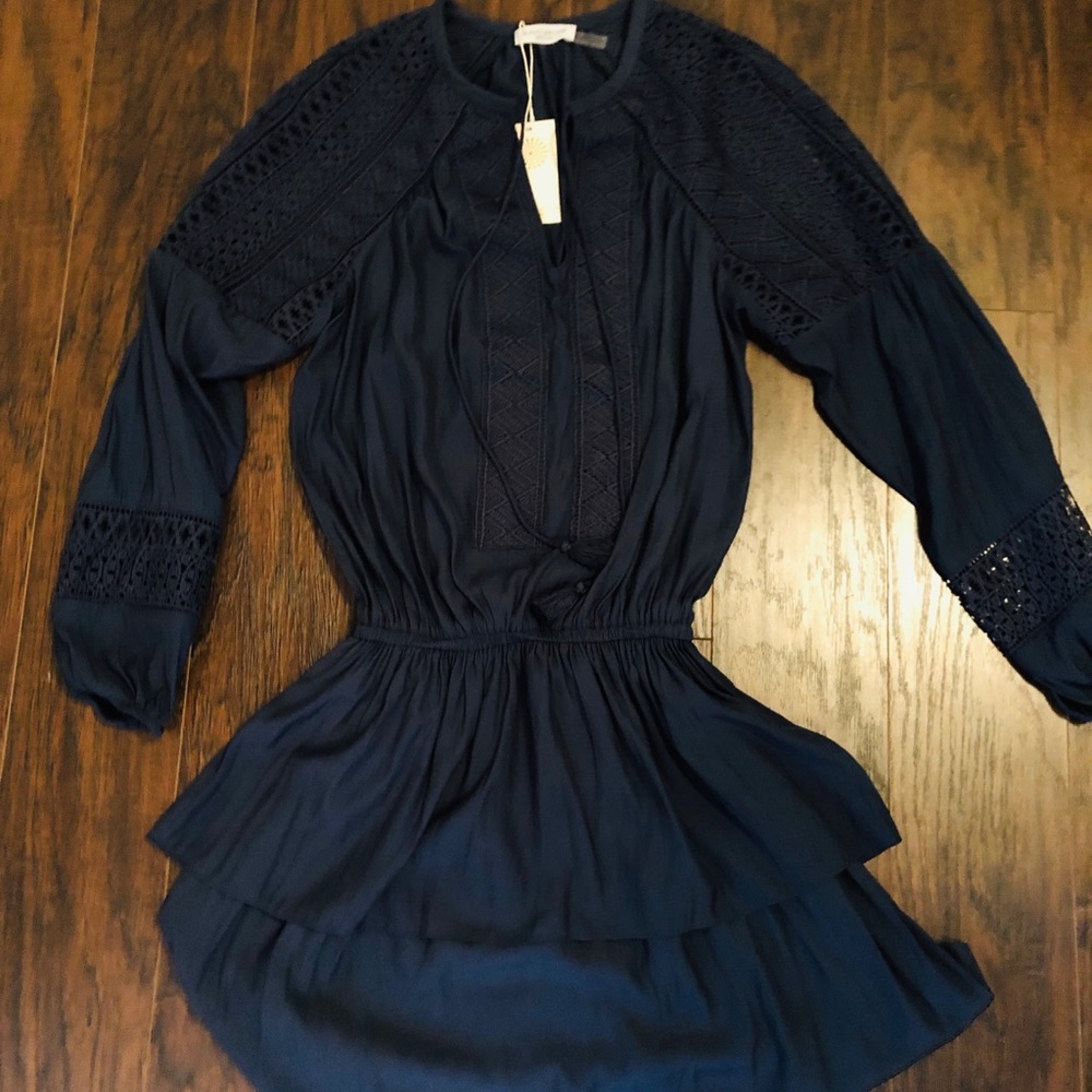 Ramy Brook Navy Blue Winnie Dress